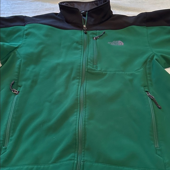 The North Face Mens Kilimanjaro Africa Green Apex Bionic Soft Shell Zip Jacket L - Picture 3 of 16